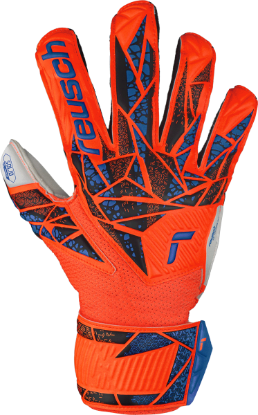 Reusch Attrakt Solid Finger Support Junior 5472510 2210 blue orange front